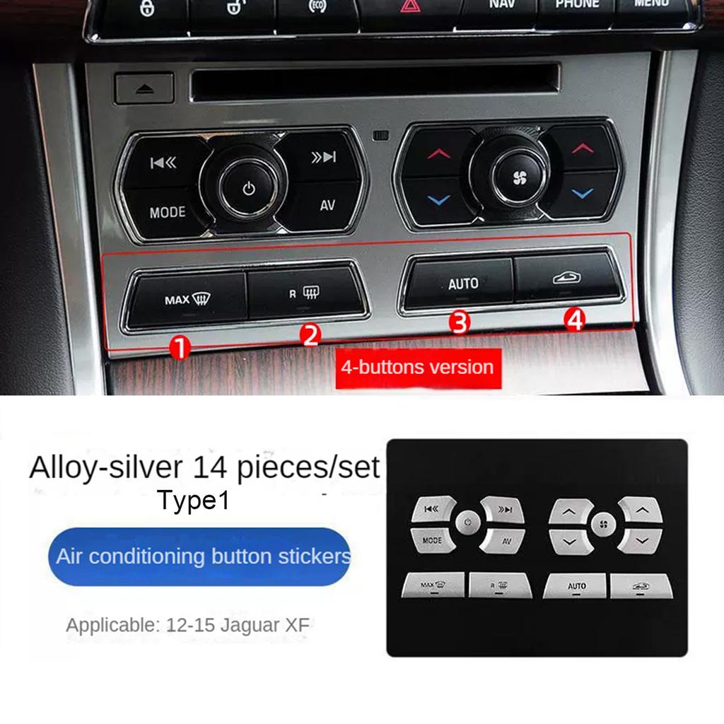 Для Jaguar XF Наклейка Кнопка Переключения Передач Аксессуары Для Салона Автомобиля Запасные Части X250 Крышка Кнопки Центральной Консоли 2010-2015