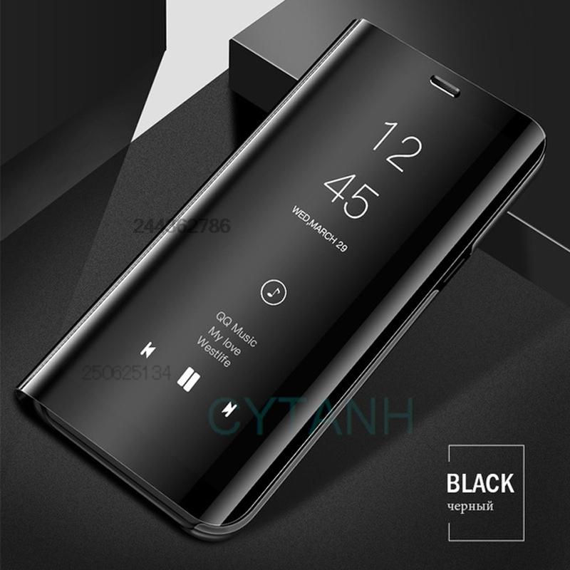 Роскошный умный чехол-книжка с зеркальной крышкой для Samsung S26 S25 S24 S23 S22 S21 S20 Plus FE Edge Note 20 Ultra 5G с подставкой Чехол для телефона