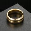 Wedding Ring Gold Steel Jewelry 316L Size 22 Eu22 Us10