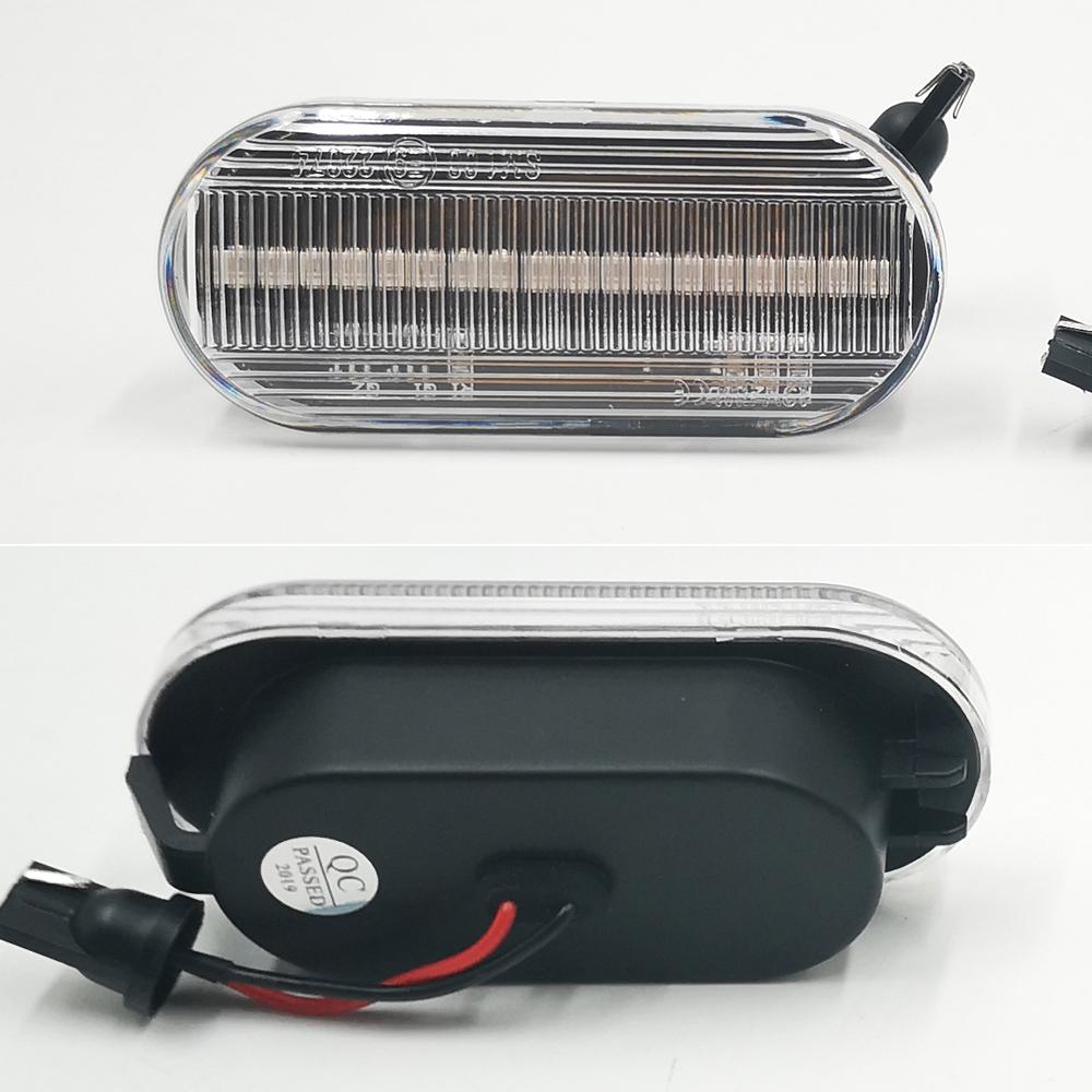 2 Pcs Led Dynamic Side Marker Turn Signal Light Sequential Blinker Light for Volkswagen VW Bora Golf 3 4 Passat 3BG Polo SB6