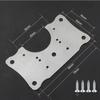 20Pcs Cabinet Hinge Repair Plate Kit Stainless Steel Door Hinge Mounting Plate With Holes For Home Kitchen Cupboard Furniture