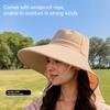 1 шт. Шаль с большими полями, дышащая шляпа, солнцезащитный козырек из полиэстера, ветрозащитная шляпа, защита от солнца, многоцветная