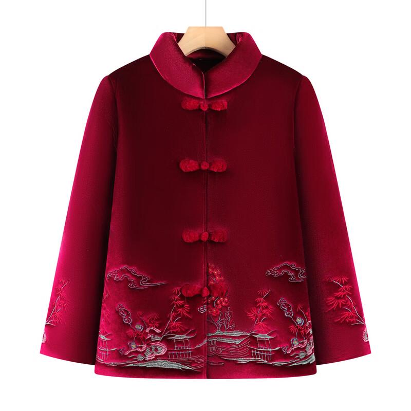 YUZHAOLIN Women's Elderly Tang-Style Warm Winter Jacket