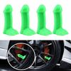 4Pcs Novelty Spoof Tire Hats Silicone Valve Stem Penis Luminous Tire Stem Hats Pranks Core Tire Hats Bumper Strips Car Bicycle Mountain Valve