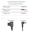 D-Tap to DC Power Cable with Elbow Connector for Monitor & Wireless Video Transmission, V-mount Battery Adapter