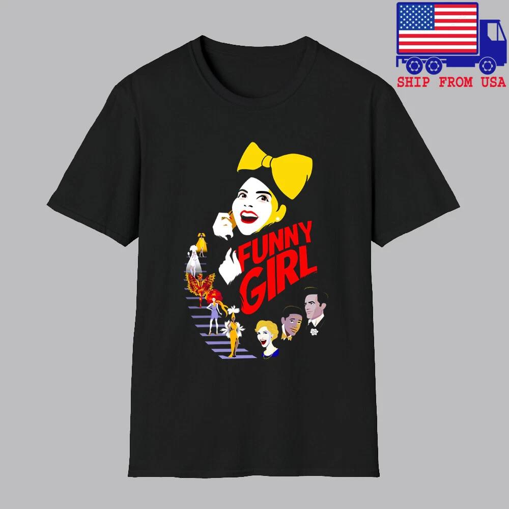 Funny Girl Broadway Show Musical Men's Black Size S-5XL