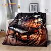 3D Dream Piano Key Music Instrument Cartoon Blanket,Soft Throw Blanket for Home Bedroom Bed Sofa Picnic Office Travel Cover Kids