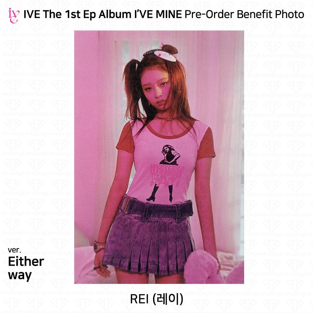 IVE Официальное фото первого EP I'VE MINE, стикер Polaroid, сложенный постер KPOP