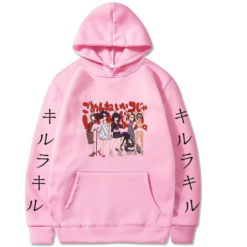 KILL La KILL Японская Анимация Толстовка Мужская Женская Харадзюку Пуловер Уличная Одежда Унисекс Осень Зима Утепленная