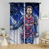 Messi Blackout Curtain for Room 2 Panel Modern Living Room Curtains Tulle for Bedroom Home Interior Curtains Shades Partition