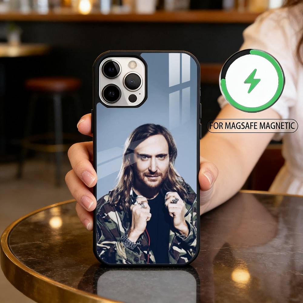 DJ D-David G-Guetta Magnetic For Magsafe Wireless Charging Phone Case For iPhone17,16,15,14,13,12,11 Plus,Pro Max