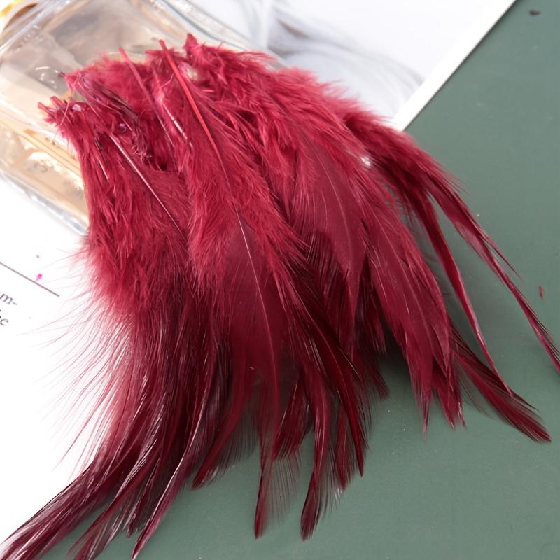 Rooster Feather 3-5inches for Crafts Grizzly Chicken Saddle Fly Tying Feather Dream Cather Jewelry Earring Accessory