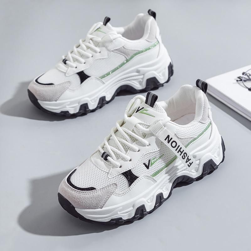 Sneakers Women Vulcanized Shoes Fashion Breathable Thick Sole Ladies Trainers Platform Women Chunky Sneakers Brand Basket Femme