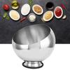 Миска для соуса "шведский стол", миска для приправ, нержавеющая сталь, контейнер для приправ в ресторане, соусница с основанием, серебряная настольная миска