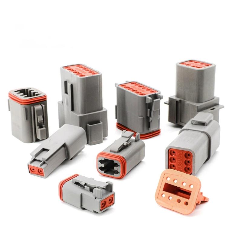 1 Pcs Dt Connector With 15Cm Wiring Harness Dt06-2S/Dt04-2P 2P 3P 4P 6P 8P 12P Waterproof Electrical Connector
