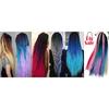 3 PCS Box Braid Synthetic Crochet Braid 24 Inch 22 Roots/pack Ombre Braiding Hair Extension Ombre Purple Crochet Braid