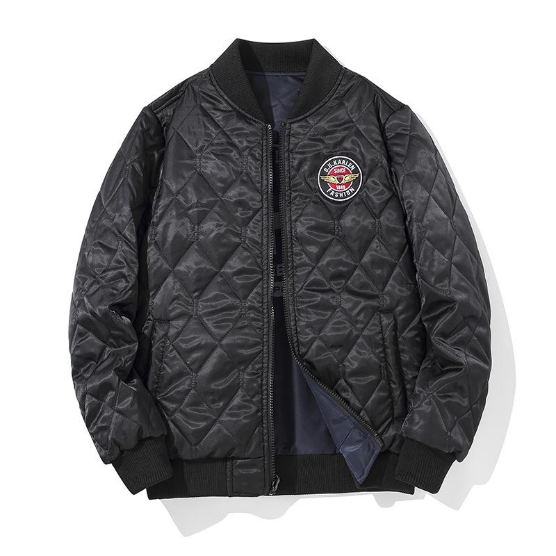 Модный и стильный двусторонний хлопковый летный костюм большого размера, куртка-бомбер, бархатное утолщенное хлопковое пальто