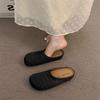 Women's Handmade French Roman-Style Breathable Closed-Toe Summer Half Slippers