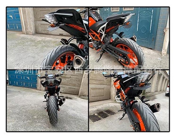 Совместимый держатель номерного знака с подсветкой для KTM DUKE 125/200/250/390 – Задний хвостовой аксессуар