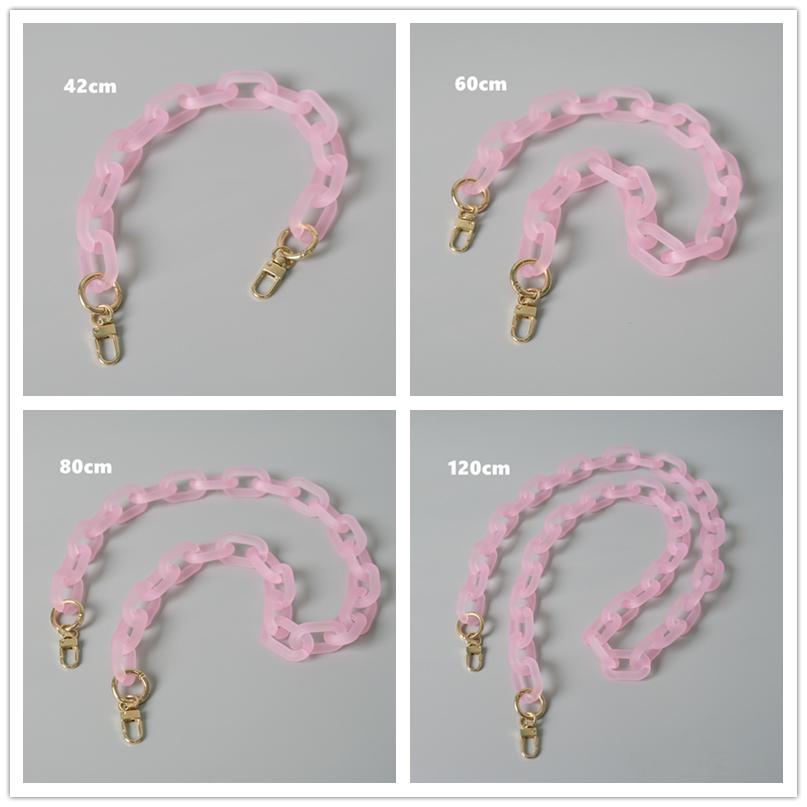 Новая модная женская сумка, аксессуар, съемные детали, сменная цепочка, милый матовый ремешок, женская акриловая цепочка на плечо с ручкой