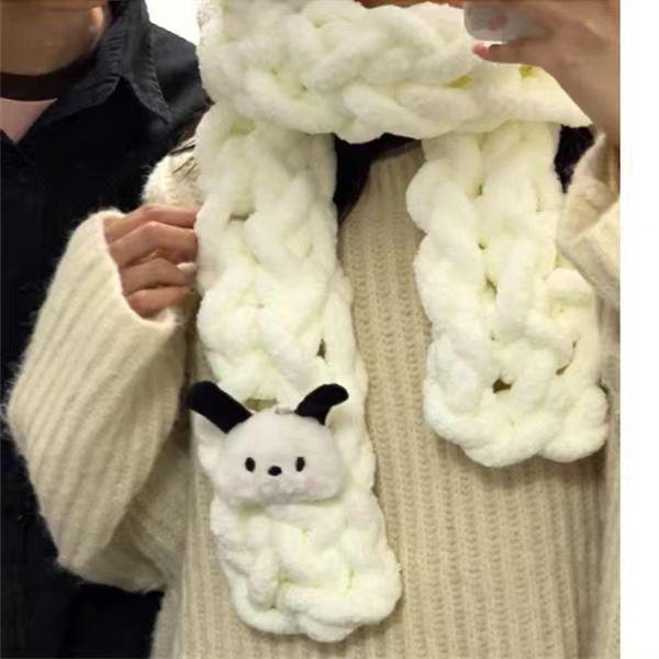 Набор для вязания из толстой шерстяной пряжи: Одеяло Ледяной Бар, Шарф, Лежанка для кошки, Шапка, Подкладка, Кошачий хвост, Материалы для ручного вязания