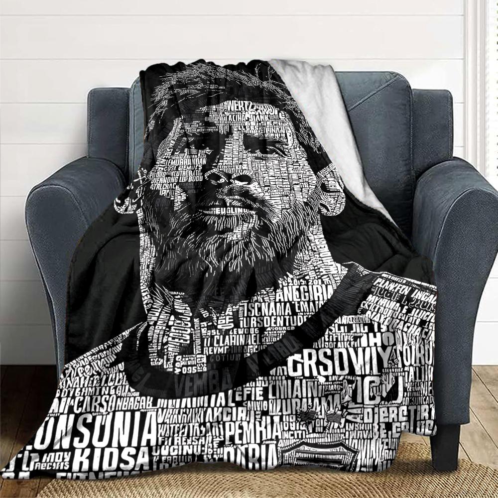 World Cup Celebration printed flannel breathable and warm blanket, a stylish home gift, suitable for home, office and bedspread use. 0713a36