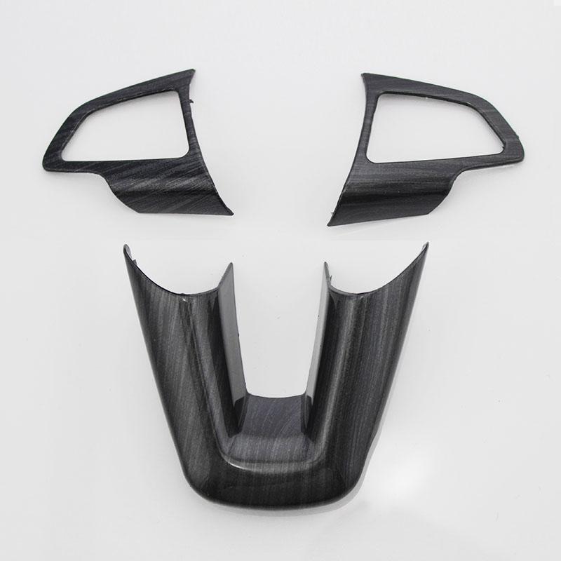 Углеродное волокно ABS краска, украшение на руль автомобиля, наклейка с блестками для Ford Focus 4 MK4 2014 2015 2016 2017