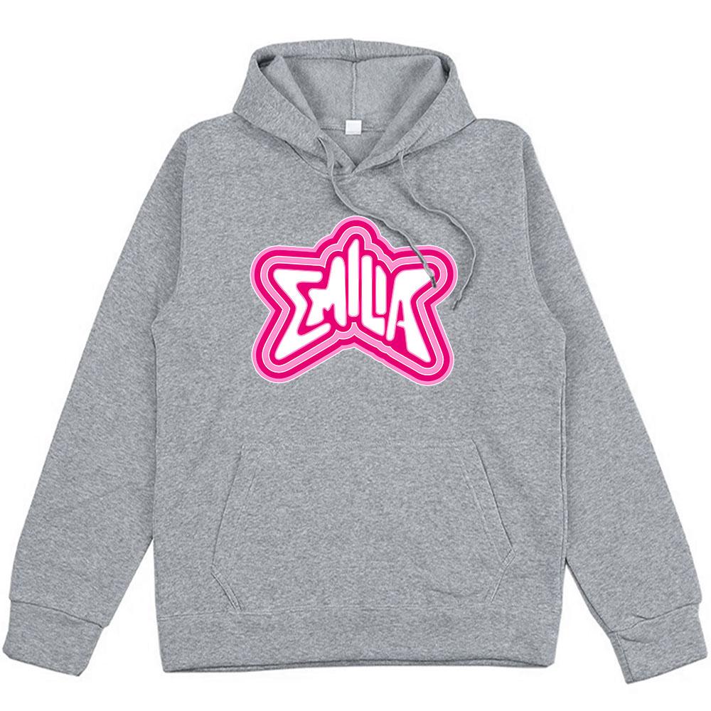 Emilia Mernes Hoodies Streetwear Long Sleeve Men Women Clothing Winter Comfortable Hooded Sweatshirt Funny Graphic