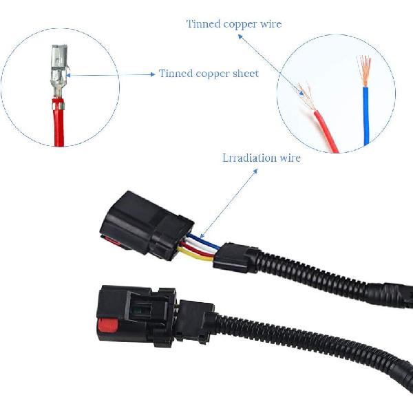 Compatible with Powerstroke 6.0 Glow Plug Harness Ford F250 F350 F450 Super Duty 2004 2005 2006 2007 2008 2009 2010, Glow Plug Harness Kit, Includes