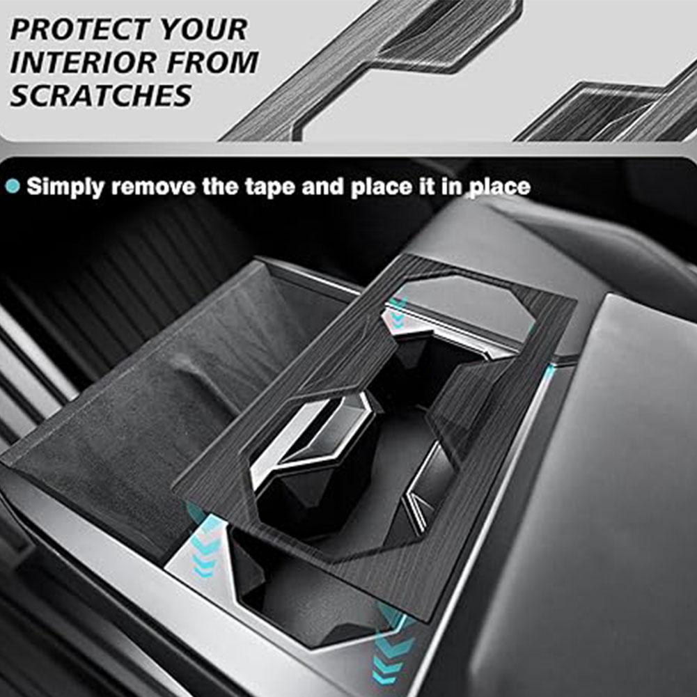 Для Tesla Cybertruck 2024 центральная консоль держатель стакана отделка панель декоративная крышка для Tesla Cybertruck автомобильные аксессуары M5J3