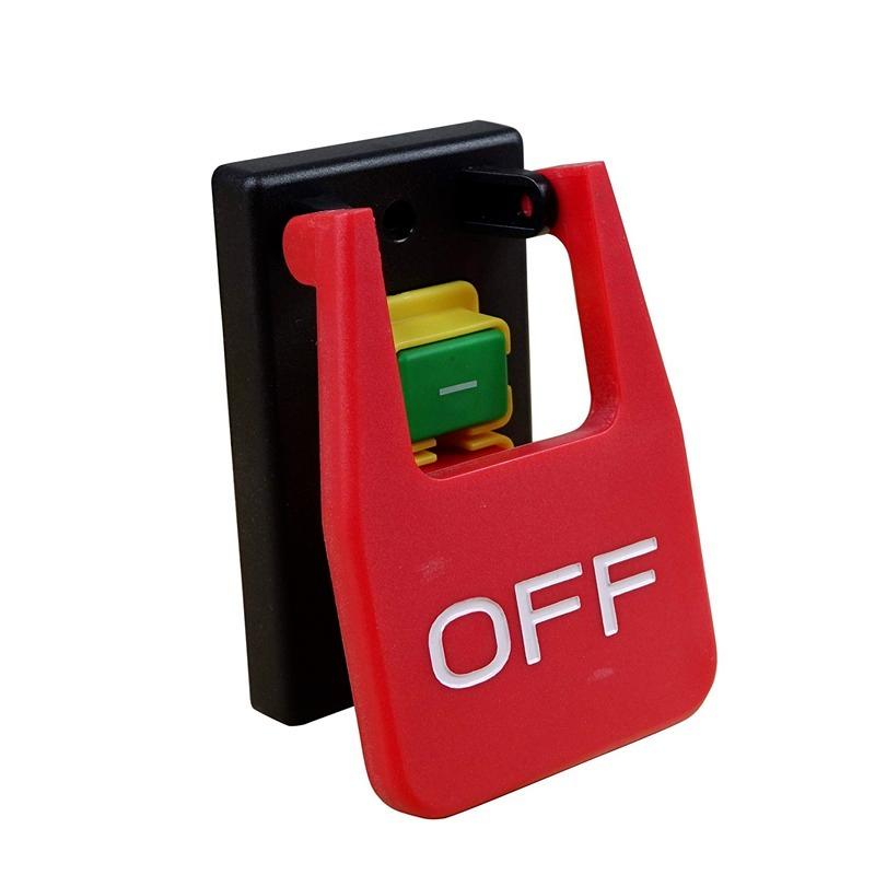 KJD17B-16 4-контактный настольные пилы, электромагнитные кнопочные переключатели, 16A AC250V, лопастной переключатель для настольных дрелей/шлифовальных станков/токарных станков