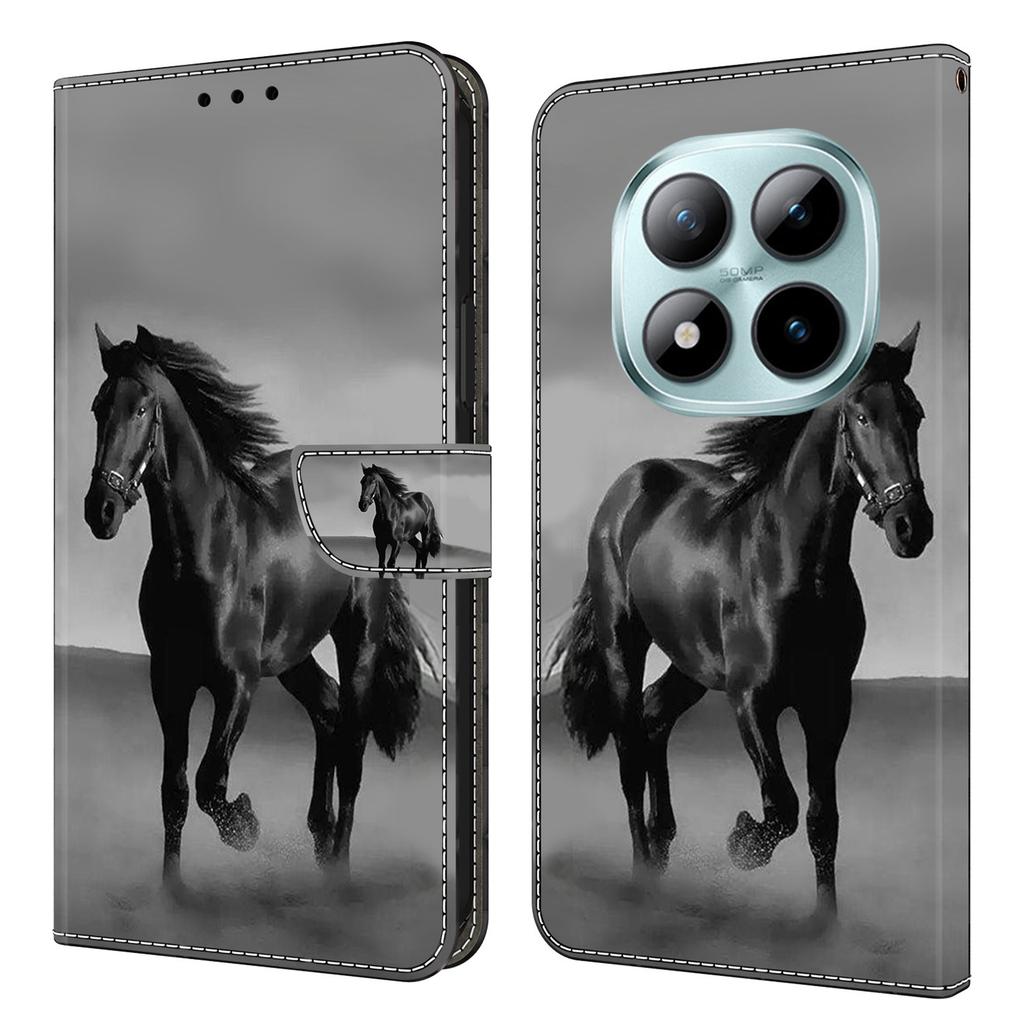 Чехол-кошелек для Xiaomi Poco M8 5G/Redmi Note 15 5G (Глобальный)/15 4G (Глобальный) Кожаный чехол для телефона с 3D-рисунком и магнитной застежкой