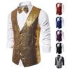 Men's Sequin Performance Vest for Stage, Studio, and Photo Shoots