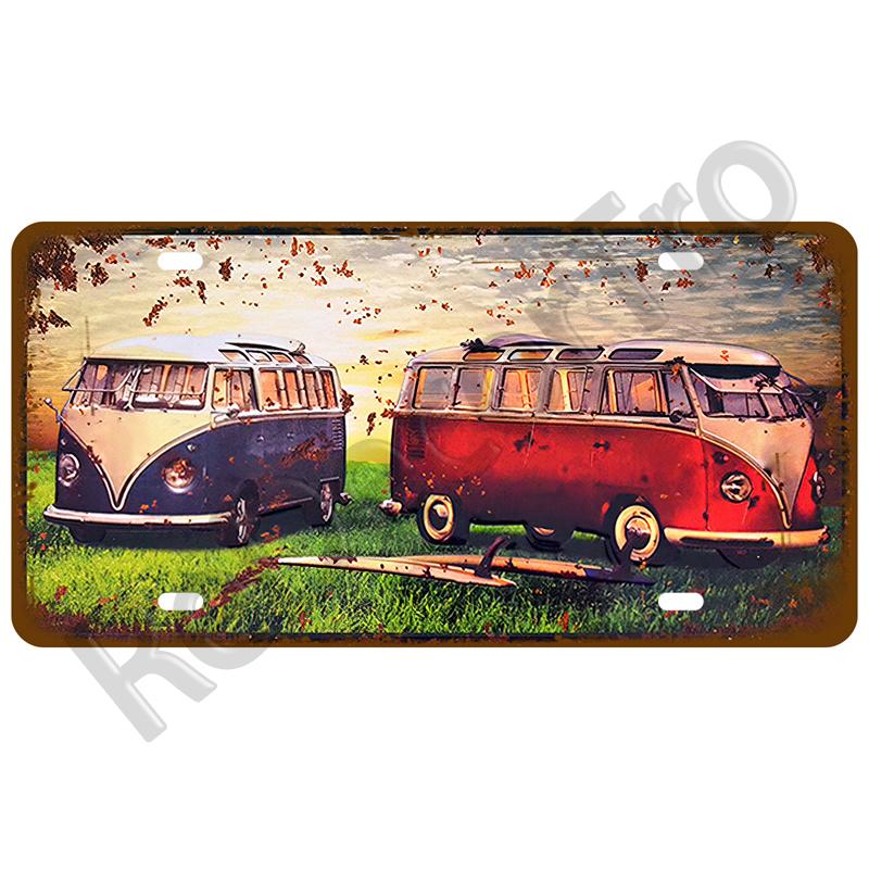 Garage Car Retro Route 66 Tinplates Plate Metal Sign Posters On The Wall Tin Sign Vintage Poster Home Decor Art Room Decoration