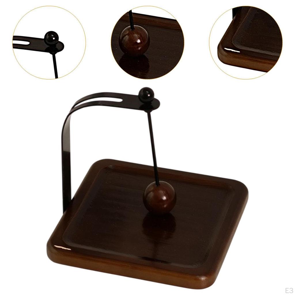 Cafe Napkin Holder Storage Rack Convenient Memos Organizer Tissue Wood Base for Dining