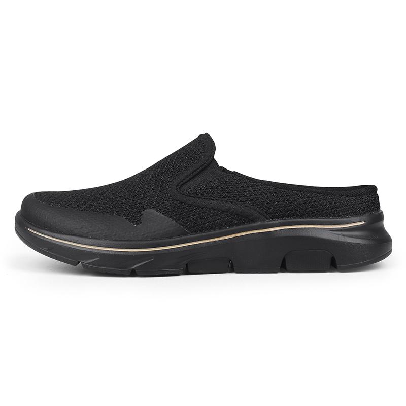 35-48 Мужские/Женские тапочки Мужские полутапочки Летние сетчатые Meter-дышащие мужские черные туфли Mueller