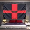 "Red Cross Design Bayer Leverkusen Tapestry" Pattern Wall Hanging Tapestry Decorative Tapestry Home Decor for Bedroom and Living Room