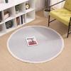 Braided Round Area Rug Vintage Cotton Rope Floor Mat with Fringe Washable Rustic Tassel Carpet for Living Room Bedroom