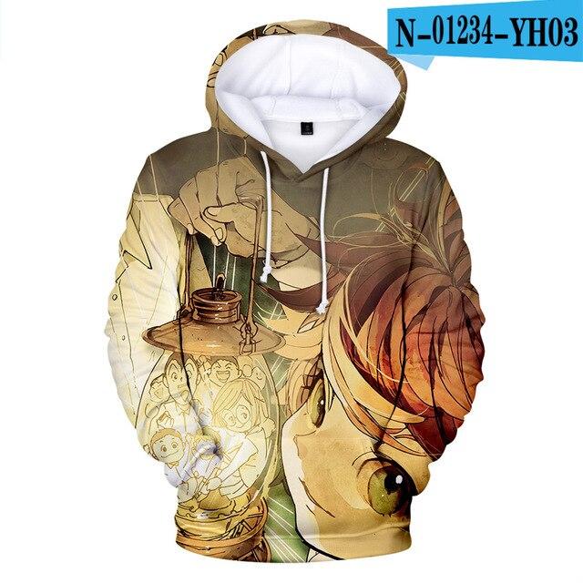 Обещанный Неверленд Фил Джилда Дон Рэй Норман Эмма Косплей Худи Yakusoku No Neverland Толстовка Аниме Одежда Оверсайз