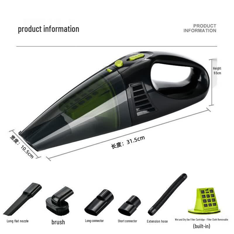 Car Donkey High Power Wet/Dry Wired Handheld Car Vacuum Cleaner