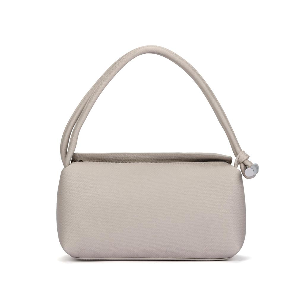 Longchamp Le Roseau Solid Soft Shoulder Bag Women Handbags Paper-White Silver 10324HFP555