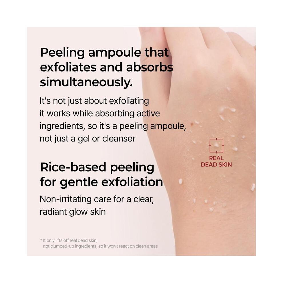 Peel Shot Glow Rice Ampoule Duo - Serums for Brightening, Exfoliating, and Moisturizing - Suitable for All Skin Types