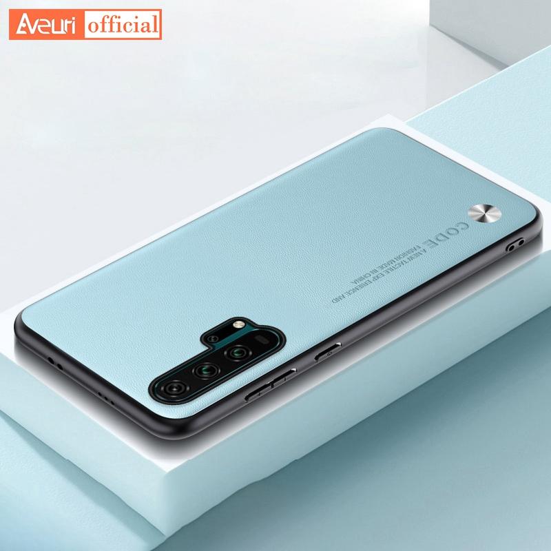 Роскошный чехол из искусственной кожи для Honor 20 Pro 20Pro, задняя крышка, силиконовый противоударный чехол для телефона с полной защитой для Honor20 Pro Coque