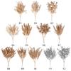 Plant Christmas Ornament Artificial Plant Gold Silver Simulation Leaf Christmas Artificial Flower