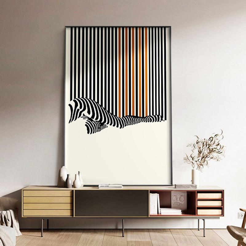 Абстрактные геометрические линии, холст, живопись, современный минималистский домашний декор, постеры, принты, настенные художественные картинки для гостиной, отеля