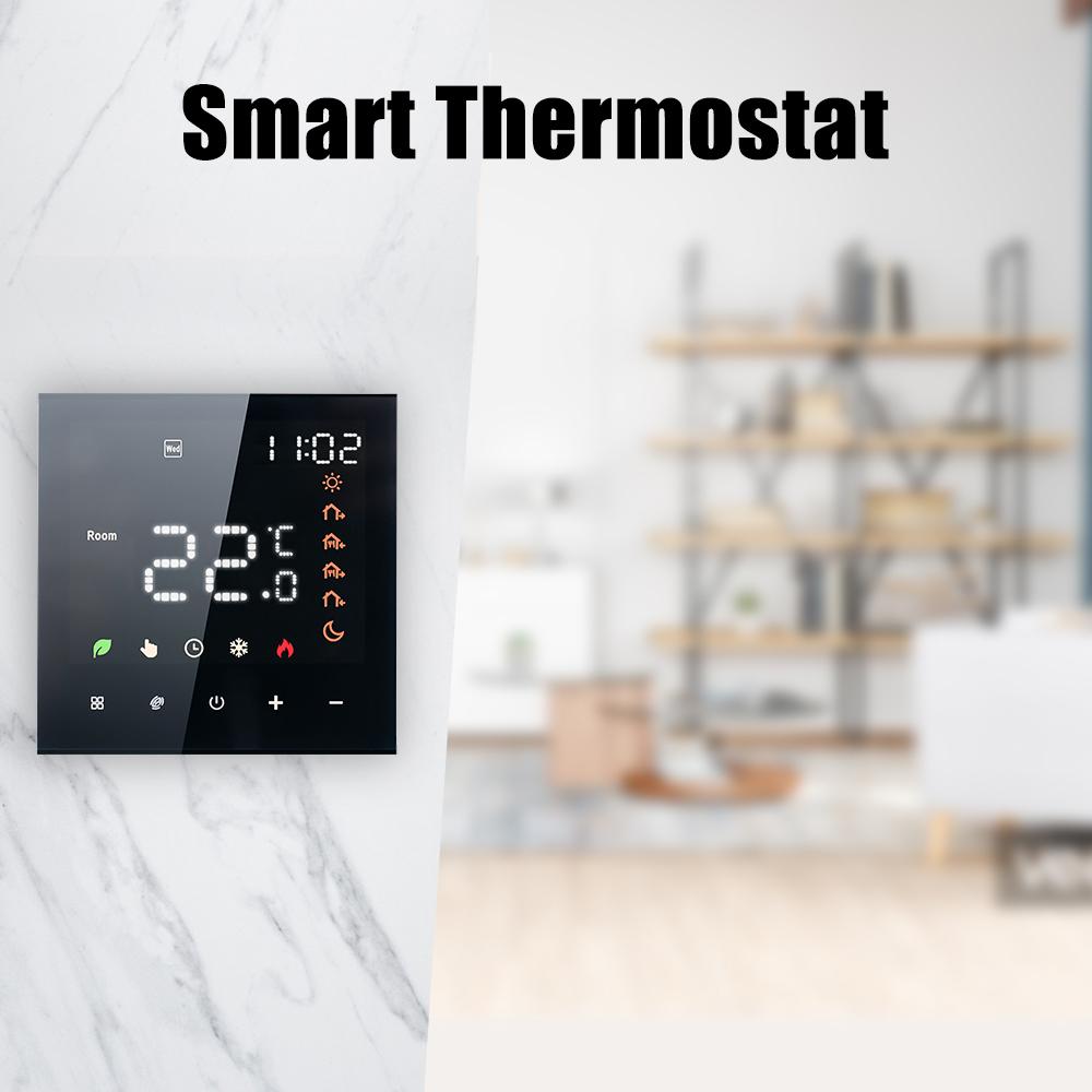 Умный термостат 16А Цифровой программируемый ЖК-дисплей Сенсорный экран Температура подогрева пола