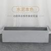 2026 Customized Large Rectangular Planter Outdoor Garden Flower Pots Rectangular cement flower box Durable flower pot