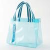 Asahi Koyo Lunch Bag, Insulated, Transparent, Clear Blue, with Inner Bag, Poolside Design, Depth 4'-0", 26x12x21cm