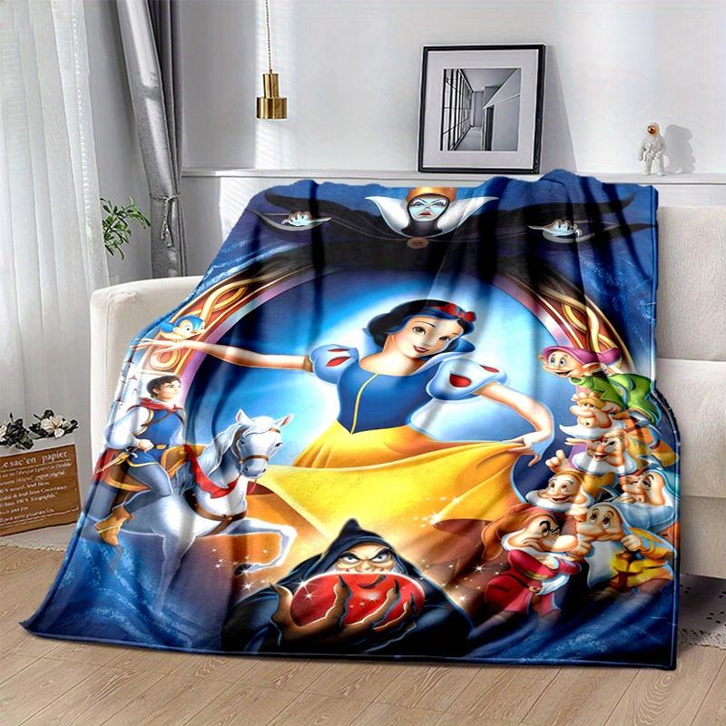 1pc, Snow White and the Seven Dwarfs: A Magical Home Decor Gift Cozy Blanket for Bedroom, Living Room, Travel, Camping, Car