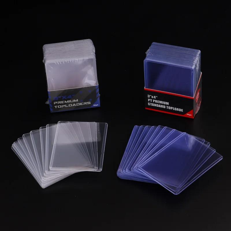 35Pt Top Loader 3x4" Защитные протекторы для игровых карт Внешний протектор для карт Папка для коллекционных карточек Игровые карточки Спортивные карты Детские игрушки Подарок